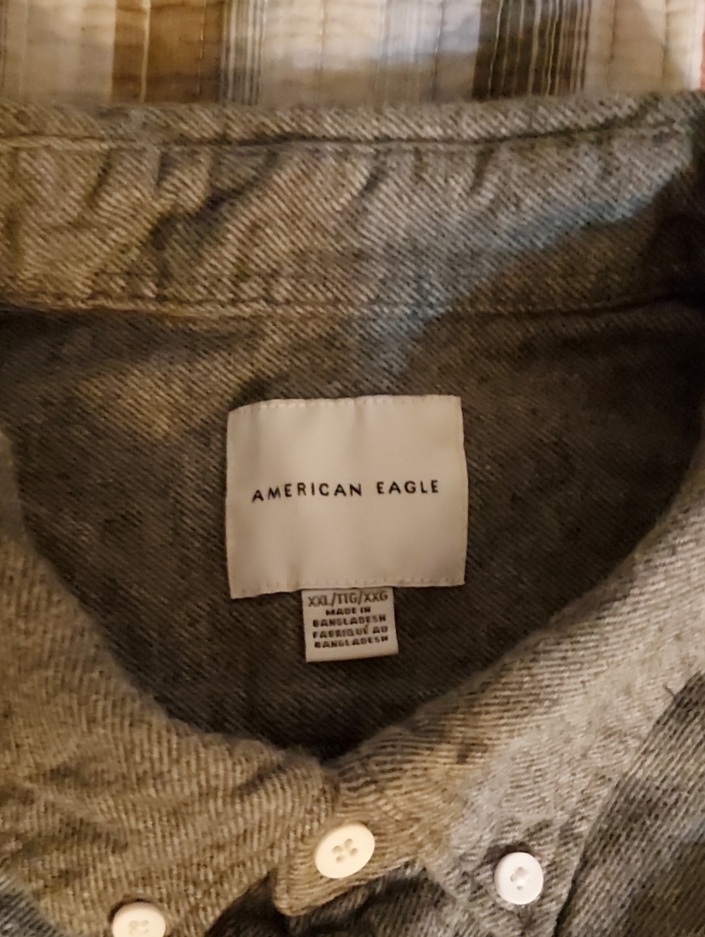 American Eagle Outfitters Men’s Gray V-Neck Button Sweater